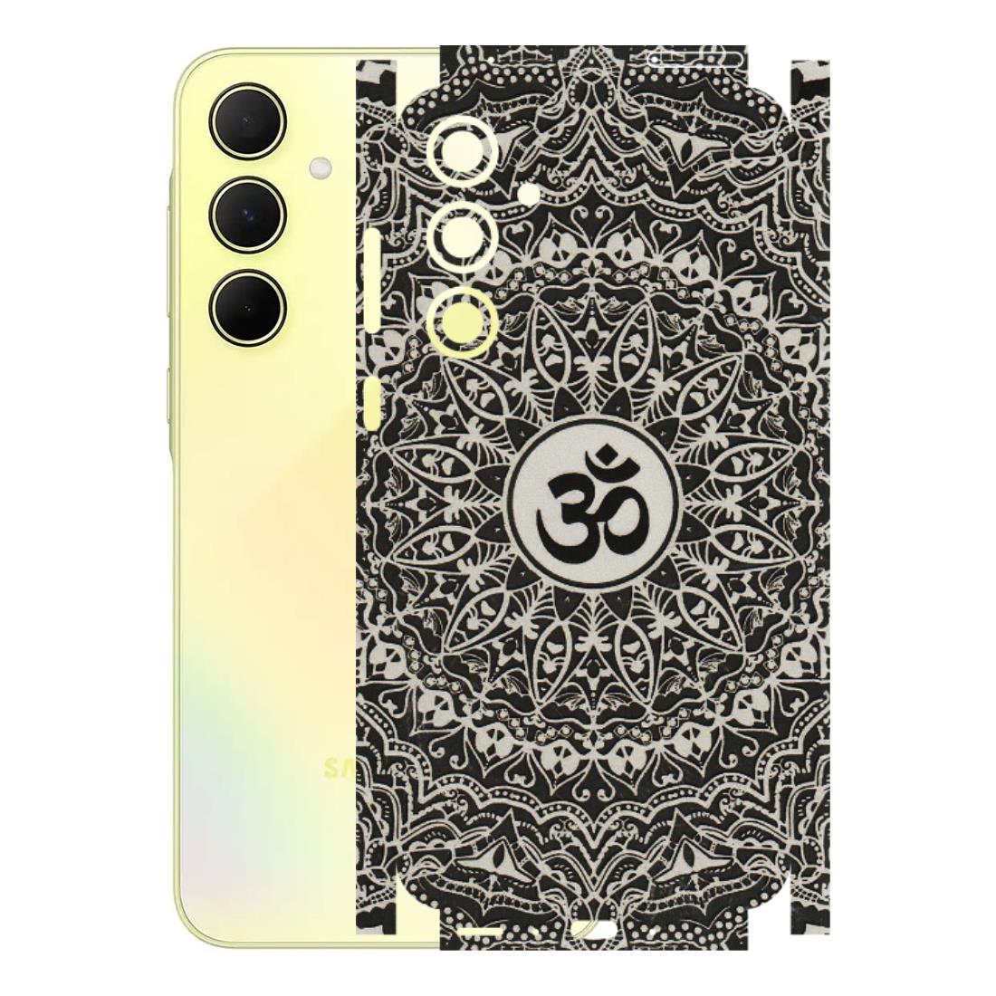 Samsung A/S Series Phone Skins (All Models) - Aum Elegant Mandala - 3D Embossed Finish (L-62) Samsung Galaxy A35 (5G)