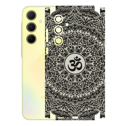 Samsung A/S Series Phone Skins (All Models) - Aum Elegant Mandala - 3D Embossed Finish (L-62) Samsung Galaxy A35 (5G)