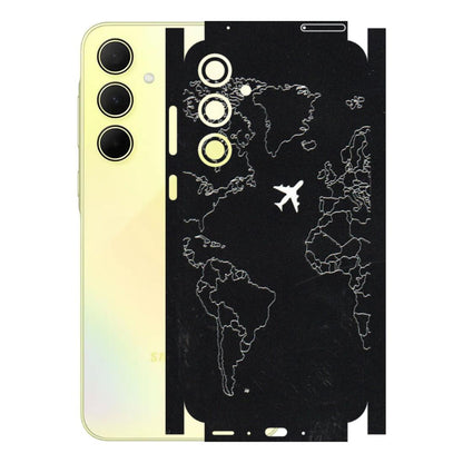Samsung A/S Series Phone Skins (All Models) - Never Ending Travel - 3D Embossed Finish (L-79) Samsung Galaxy A35 (5G)