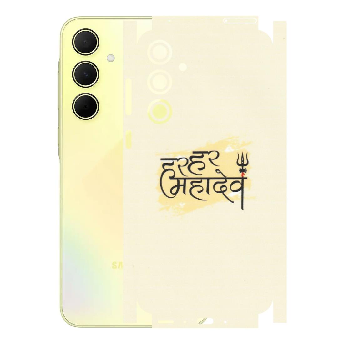 Samsung A/S Series Phone Skins (All Models) - Har Har Mahadev - Matte Finish (M-10) Samsung Galaxy A35 (5G)