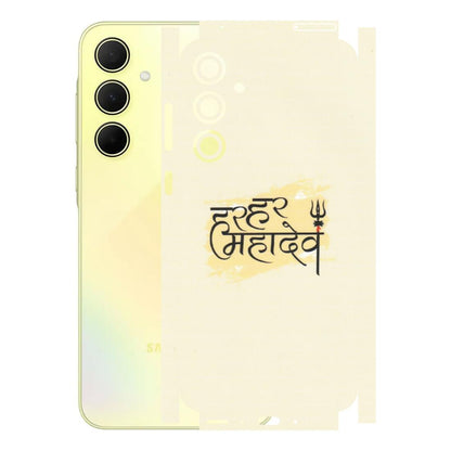 Samsung A/S Series Phone Skins (All Models) - Har Har Mahadev - Matte Finish (M-10) Samsung Galaxy A35 (5G)