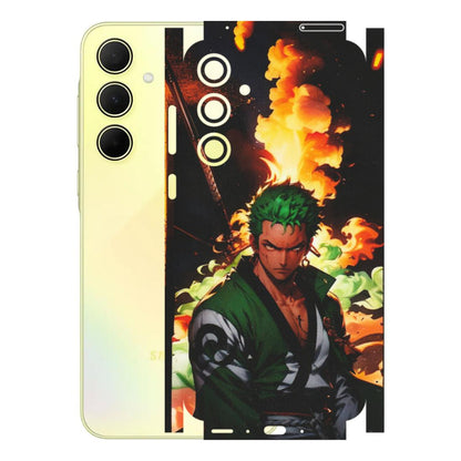 Samsung A/S Series Phone Skins (All Models) - Roronoa Zoro - Matte Finish (M-102) Samsung Galaxy A35 (5G)