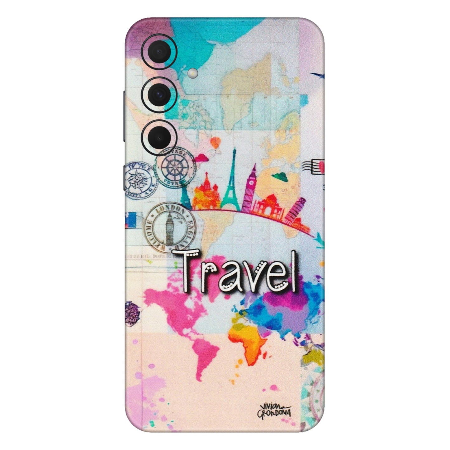 Samsung A/S Series Phone Skins (All Models) - Travel The Wonders - Matte Finish (M-108) Samsung Galaxy A35 (5G)