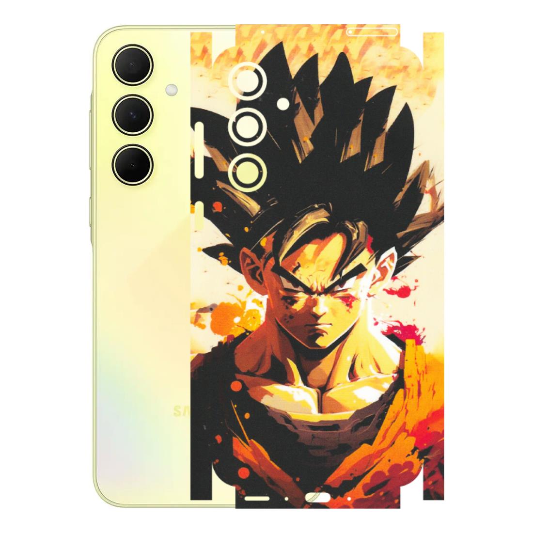 Samsung A/S Series Phone Skins (All Models) - Angry Goku - Matte Finish (M-12) Samsung Galaxy A35 (5G)