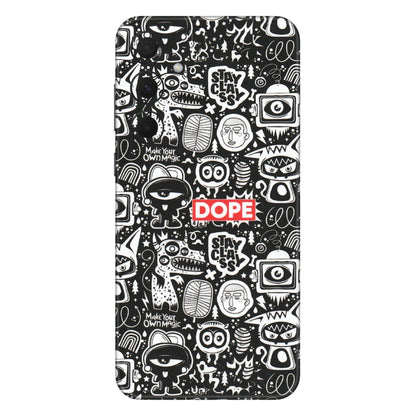 Samsung A/S Series Phone Skins (All Models) - Dope Stay Classy Black Doodles - Matte Finish (M-126) Samsung Galaxy A35 (5G)