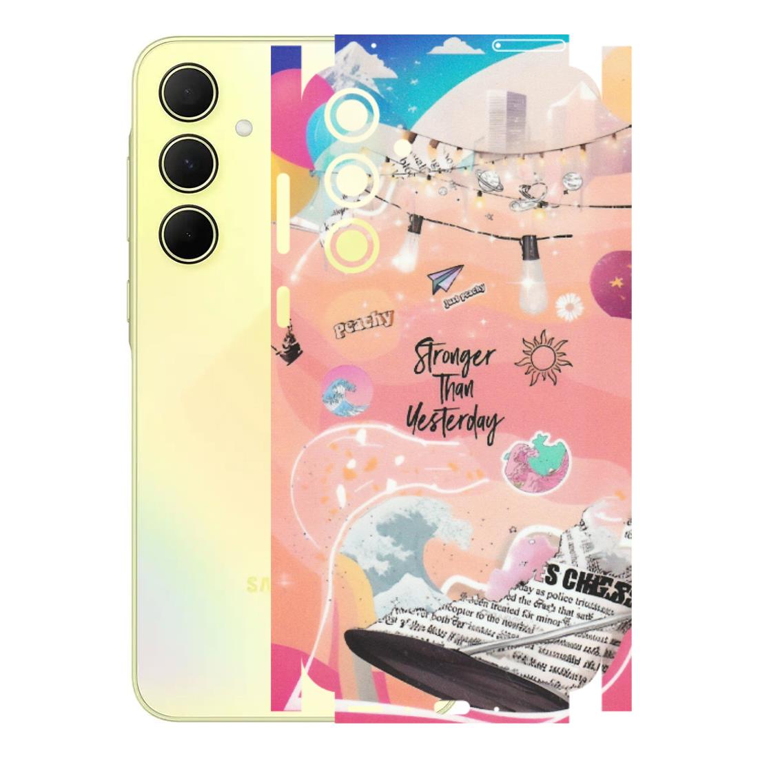 Samsung A/S Series Phone Skins (All Models) - Stronger Then Yesterday - Matte Finish (M-128) Samsung Galaxy A35 (5G)
