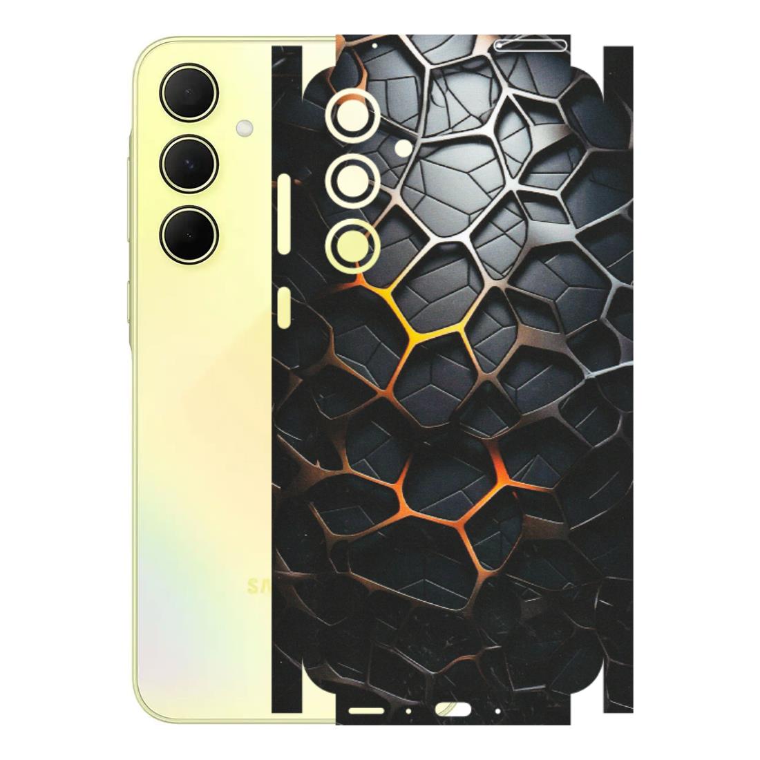 Samsung A/S Series Phone Skins (All Models) - New Abstract Graphite Tiles - Matte Finish (M-130) Samsung Galaxy A35 (5G)