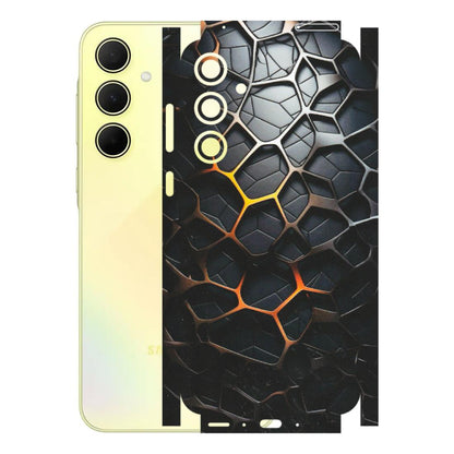 Samsung A/S Series Phone Skins (All Models) - New Abstract Graphite Tiles - Matte Finish (M-130) Samsung Galaxy A35 (5G)