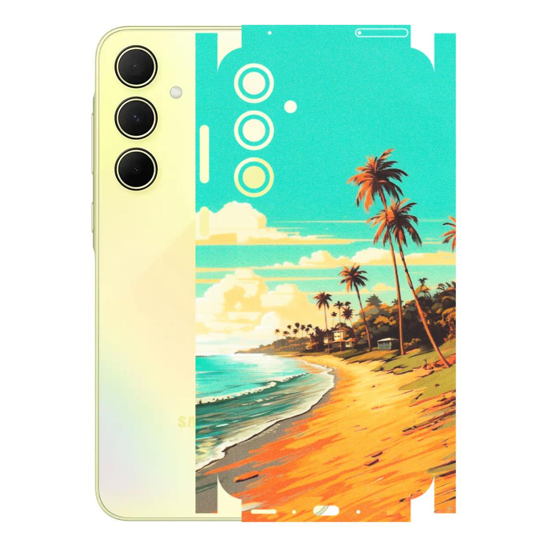 Samsung A/S Series Phone Skins (All Models) - Miami Beach - Matte Finish (M-136) Samsung Galaxy A35 (5G)