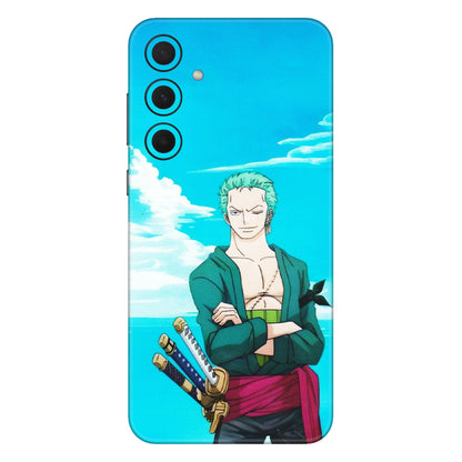 Samsung A/S Series Phone Skins (All Models) - Cool Swordman Zoro Anime - Matte Finish (M-143) Samsung Galaxy A35 (5G)