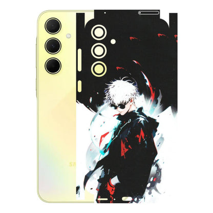 Samsung A/S Series Phone Skins (All Models) - Gojo Powerful Charater Kaisen Anime - Matte Finish (M-144) Samsung Galaxy A35 (5G)