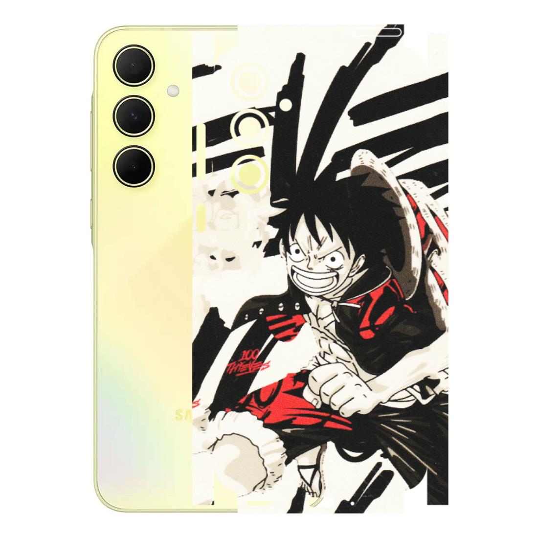 Samsung A/S Series Phone Skins (All Models) - Monkey D.Luffy Manga Anime - Matte Finish (M-145) Samsung Galaxy A35 (5G)