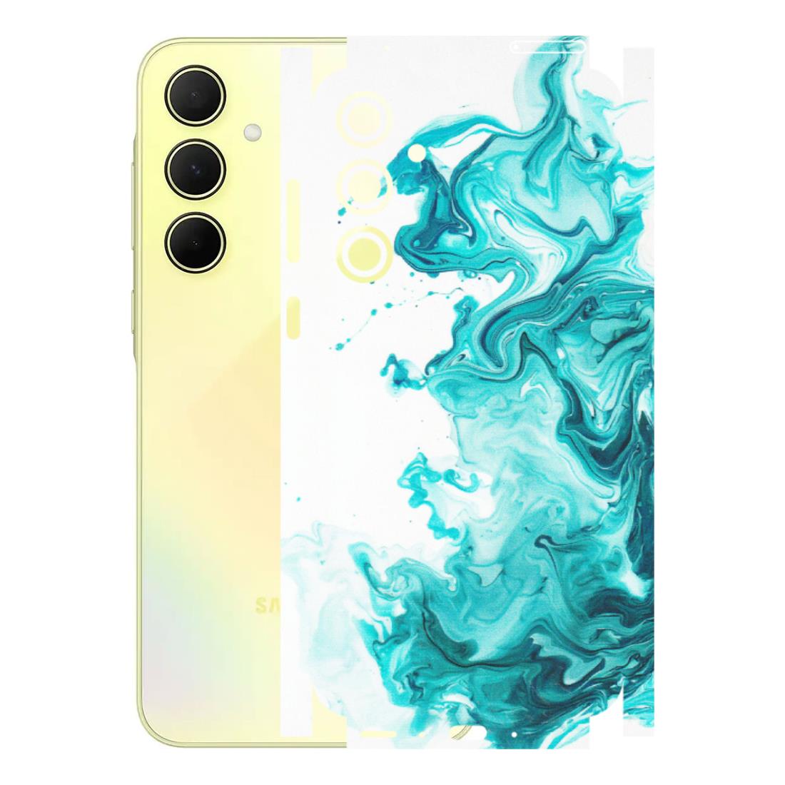 Samsung A/S Series Phone Skins (All Models) - Sky Blue Abstract Colour - Matte Finish (M-146) Samsung Galaxy A35 (5G)