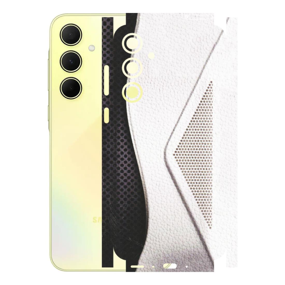 Samsung A/S Series Phone Skins (All Models) - Black And White Iconic Convoy - Matte Finish (M-149) Samsung Galaxy A35 (5G)