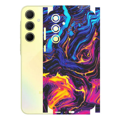 Samsung A/S Series Phone Skins (All Models) - Abstract Paint Classy - Matte Finish (M-15) Samsung Galaxy A35 (5G)