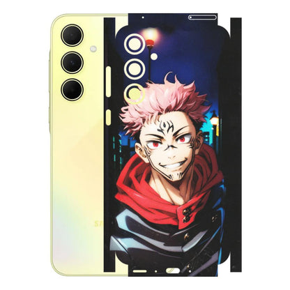 Samsung A/S Series Phone Skins (All Models) - Yuji Itadori Funny Face Anime - Matte Finish (M-152) Samsung Galaxy A35 (5G)