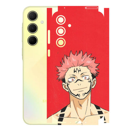Samsung A/S Series Phone Skins (All Models) - Ryomen Sukuna Fun Anime - Matte Finish (M-153) Samsung Galaxy A35 (5G)
