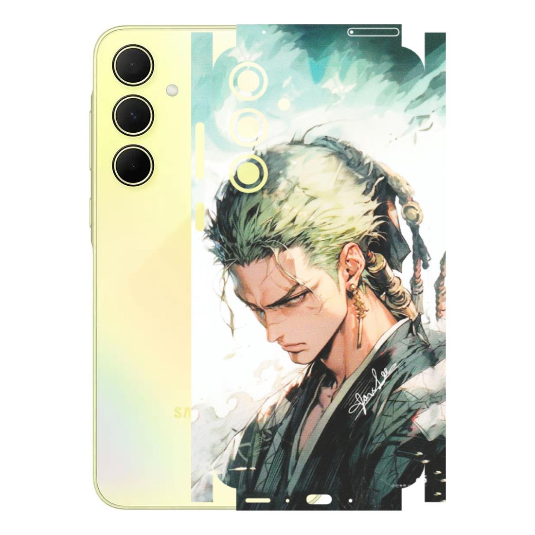 Samsung A/S Series Phone Skins (All Models) - Pirate Hunter One Piece Anime - Matte Finish (M-157) Samsung Galaxy A35 (5G)