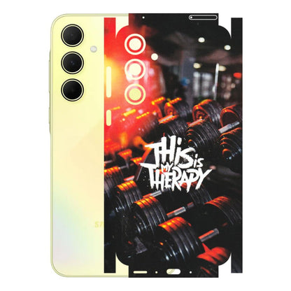 Samsung A/S Series Phone Skins (All Models) - GYM Lover Therapy - Matte Finish (M-160) Samsung Galaxy A35 (5G)