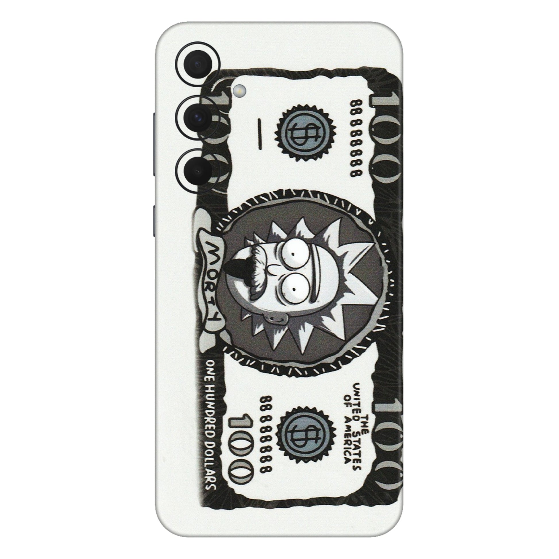 Samsung A/S Series Phone Skins (All Models) - Rick And Morty Hundred Dollar Anime - Matte Finish (M-161) Samsung Galaxy A35 (5G)