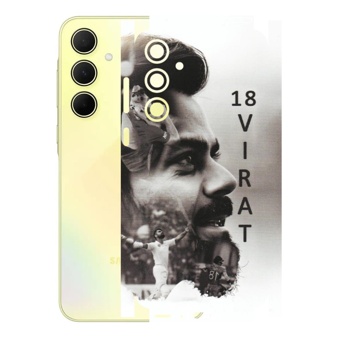 Samsung A/S Series Phone Skins (All Models) - Virat Kohli Cricketer - Matte Finish (M-163) Samsung Galaxy A35 (5G)