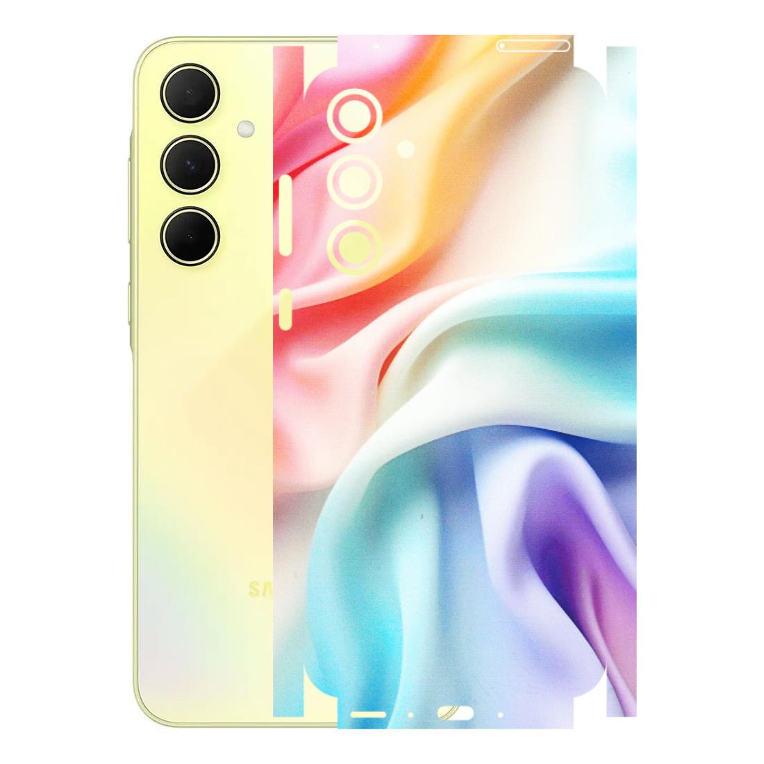 Samsung A/S Series Phone Skins (All Models) - Colourful Silk Cloth - Matte Finish (M-165) Samsung Galaxy A35 (5G)