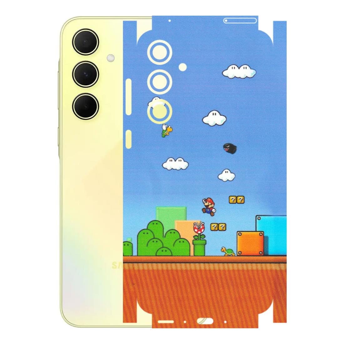 Samsung A/S Series Phone Skins (All Models) - Mario Game Scene - Matte Finish (M-24) Samsung Galaxy A35 (5G)