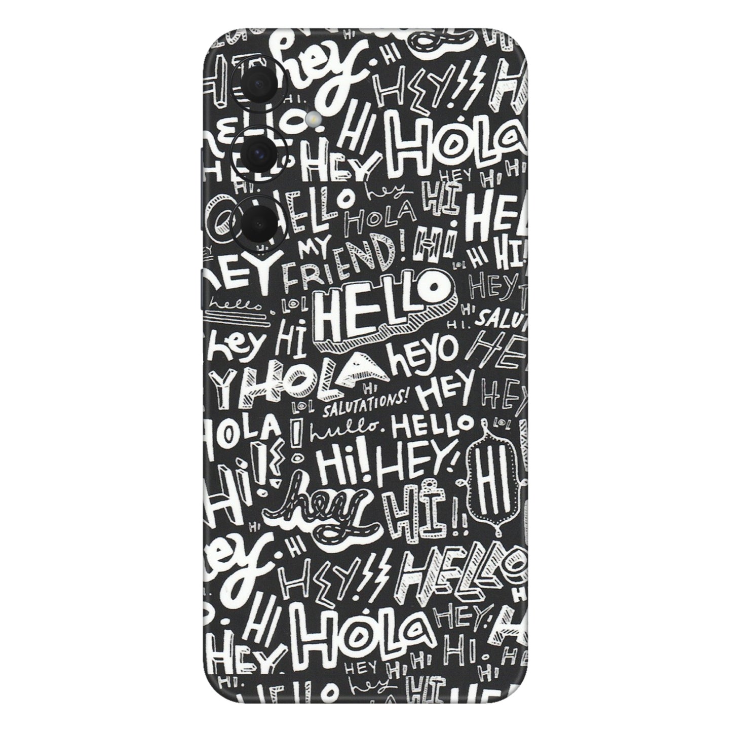 Samsung A/S Series Phone Skins (All Models) - Hi Hello Doodles - Matte Finish (M-25) Samsung Galaxy A35 (5G)
