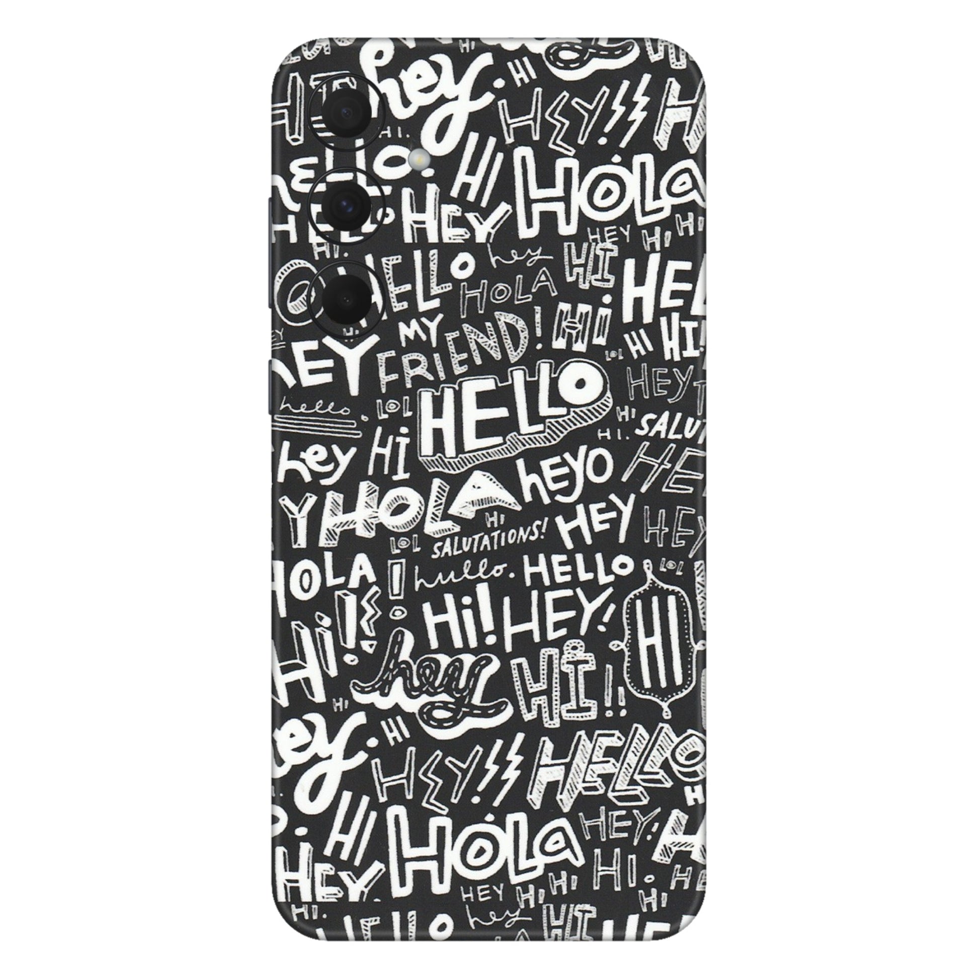 Samsung A/S Series Phone Skins (All Models) - Hi Hello Doodles - Matte Finish (M-25) Samsung Galaxy A35 (5G)