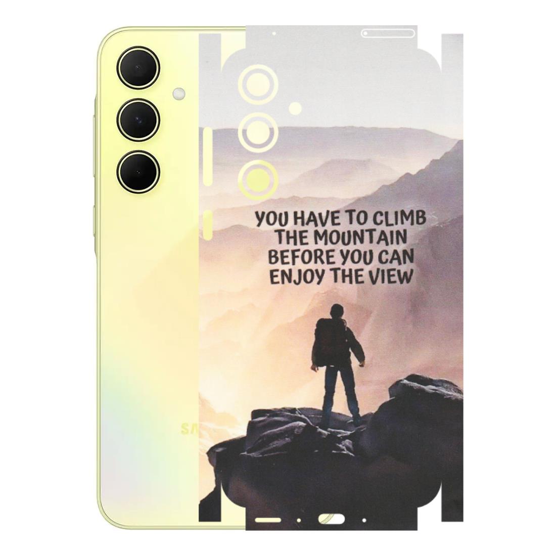 Samsung A/S Series Phone Skins (All Models) - Motivational Hiking Mountain - Matte Finish (M-28) Samsung Galaxy A35 (5G)