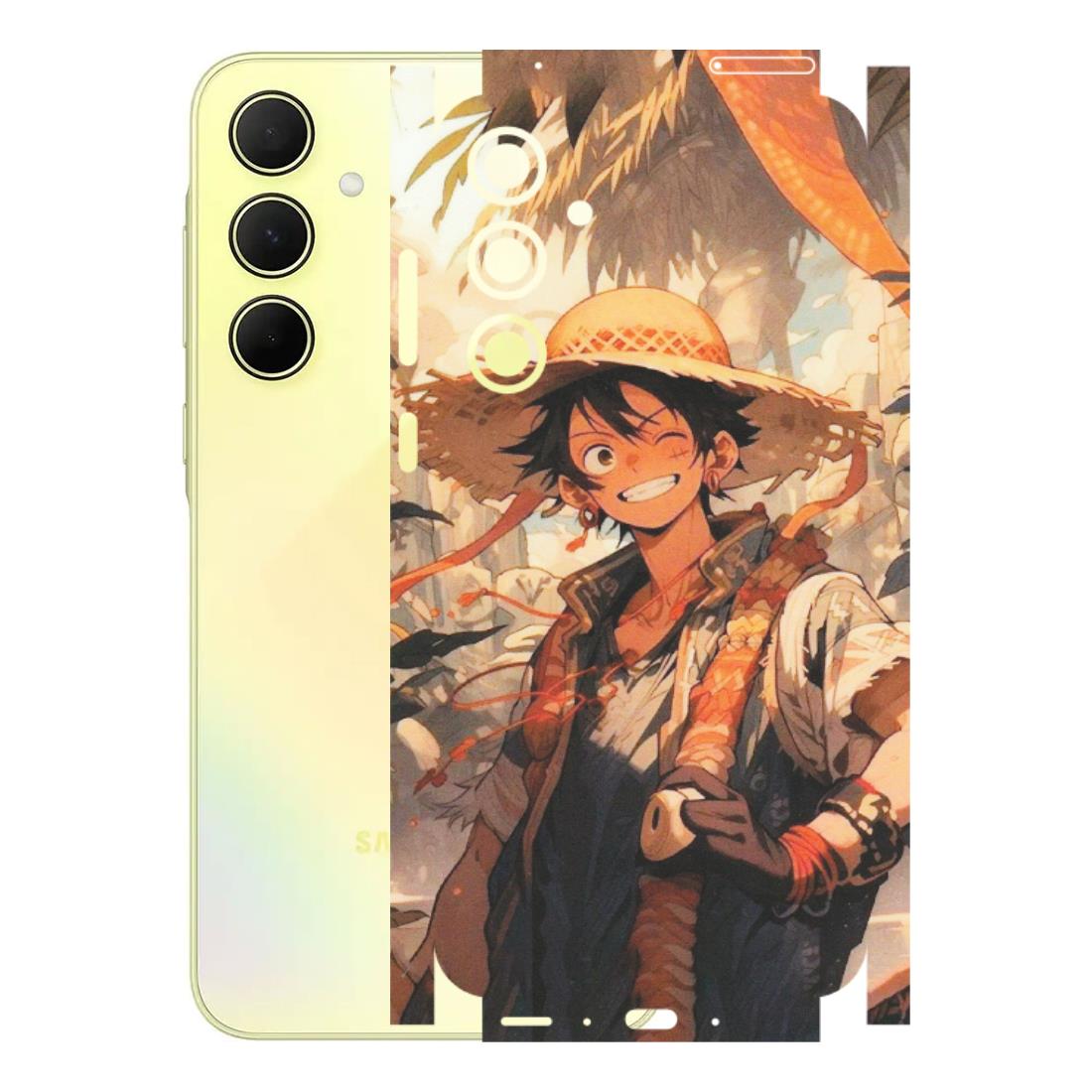 Samsung A/S Series Phone Skins (All Models) - Anime Character Smile - Matte Finish (M-33) Samsung Galaxy A35 (5G)