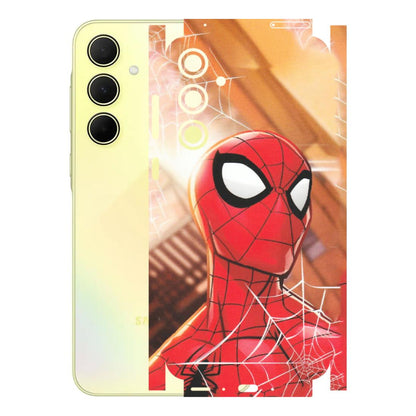 Samsung A/S Series Phone Skins (All Models) - Spiderman Face New - Matte Finish (M-41) Samsung Galaxy A35 (5G)