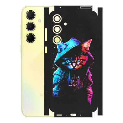 Samsung A/S Series Phone Skins (All Models) - Cyberpunk Cat - Matte Finish (M-45) Samsung Galaxy A35 (5G)