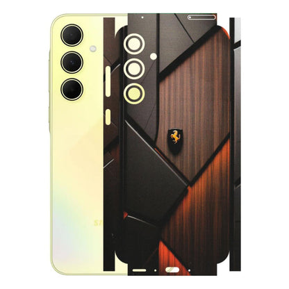 Samsung A/S Series Phone Skins (All Models) - Lambo Beauty Wood Pattern Sober - Matte Finish (M-51) Samsung Galaxy A35 (5G)