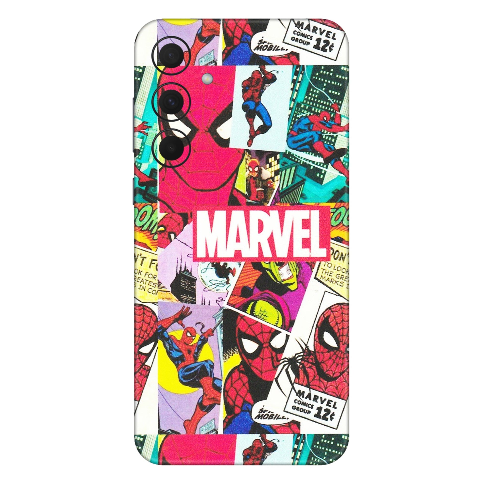 Samsung A/S Series Phone Skins (All Models) - Marvel Comic Spiderman Grafitti - Matte Finish (M-72) Samsung Galaxy A35 (5G)