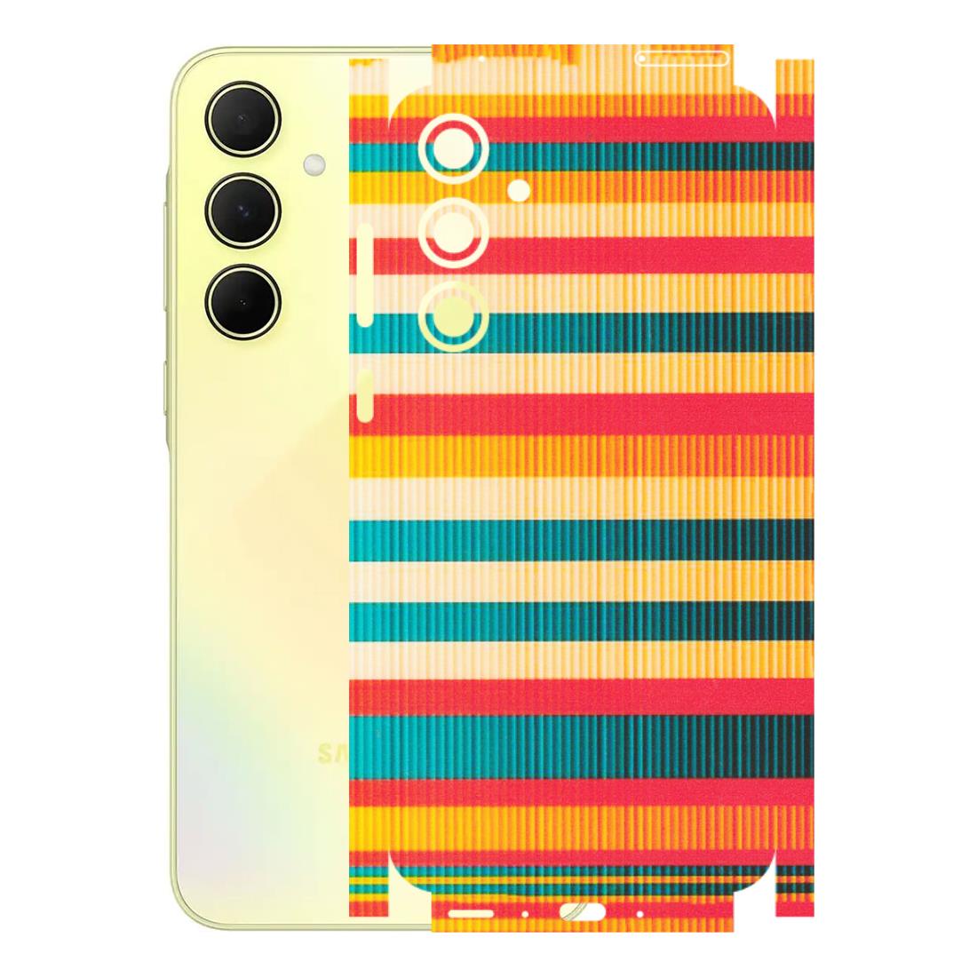 Samsung A/S Series Phone Skins (All Models) - Colourful Stripes Soothing Effect - Matte Finish (M-86) Samsung Galaxy A35 (5G)
