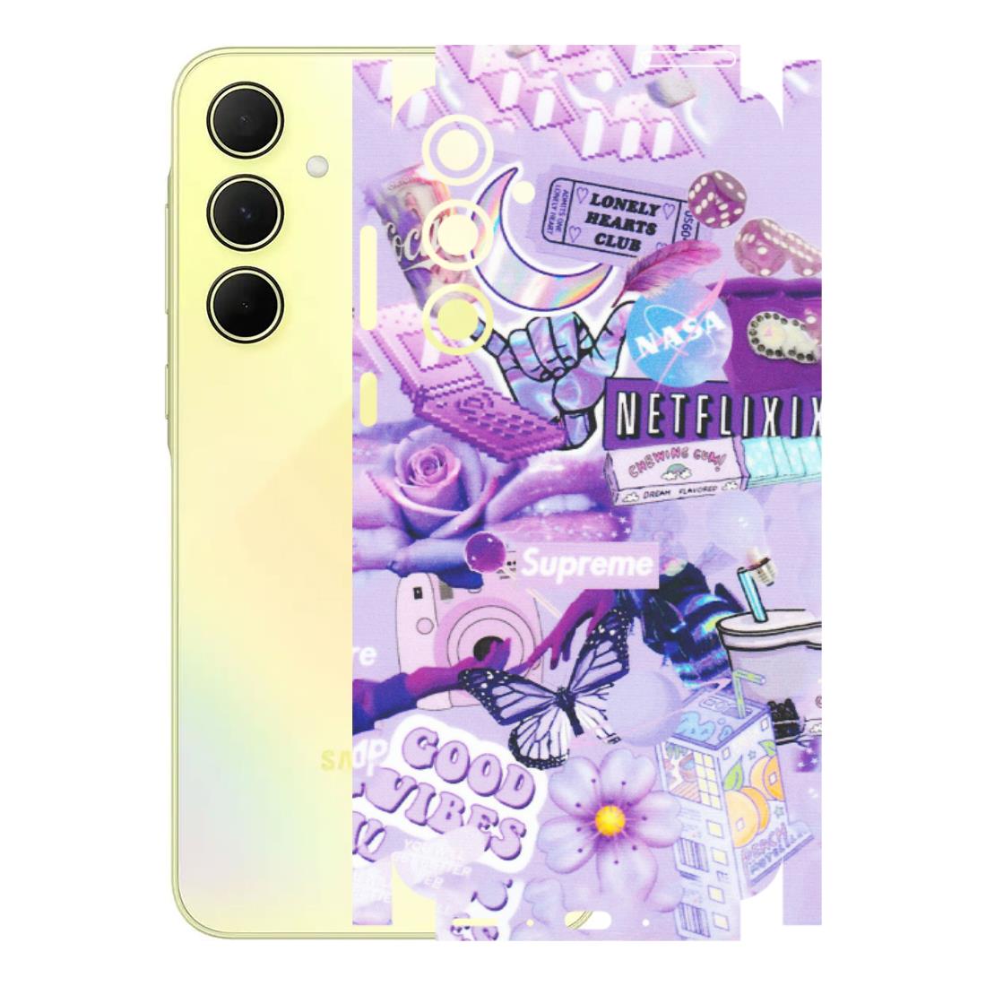 Samsung A/S Series Phone Skins (All Models) - Supreme Purple Magic - Matte Finish (M-88) Samsung Galaxy A35 (5G)