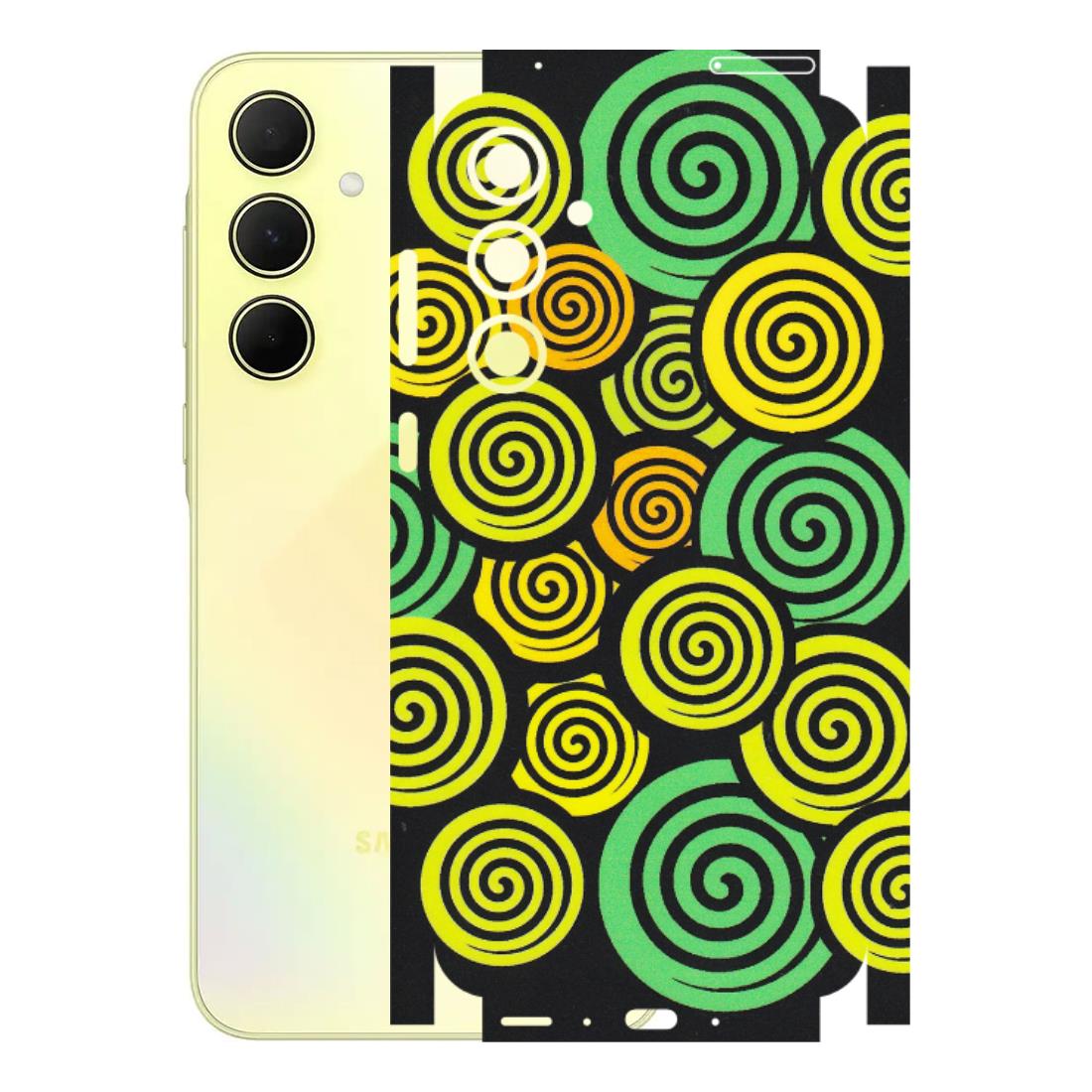 Samsung A/S Series Phone Skins (All Models) - Crazy Spiral - Matte Finish (M-91) Samsung Galaxy A35 (5G)