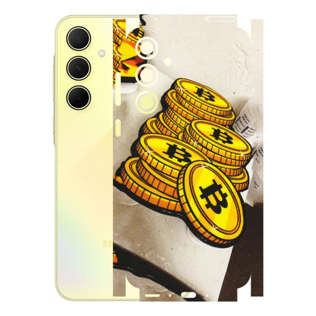 Samsung A/S Series Phone Skins (All Models) - Billionaire Bitcoin Collection - Matte Finish (M-92) Samsung Galaxy A35 (5G)