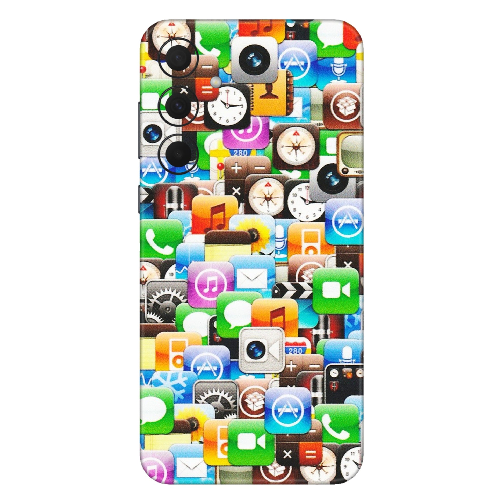 Samsung A/S Series Phone Skins (All Models) - All Apple Icons - Matte Finish (M-93) Samsung Galaxy A35 (5G)