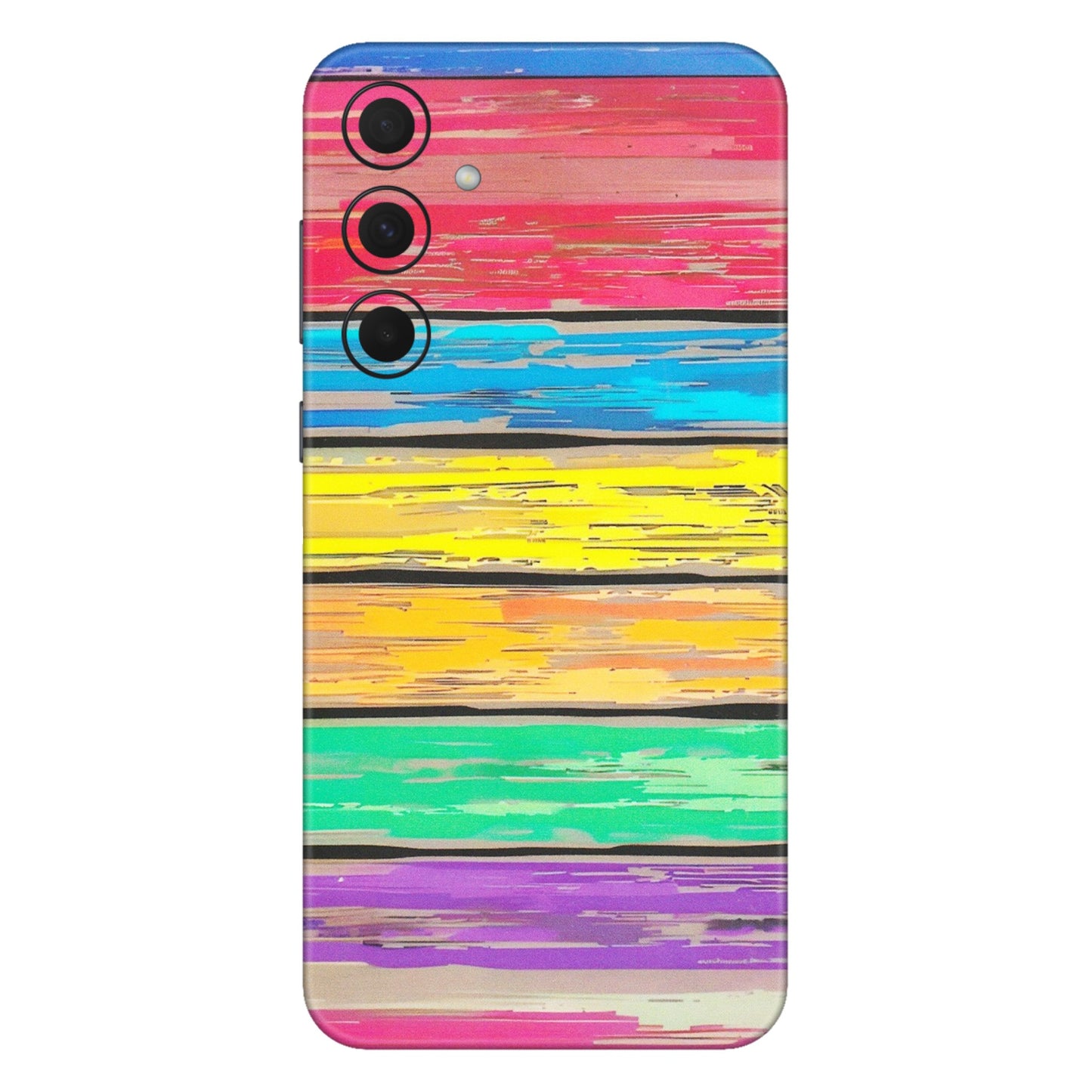 Samsung A/S Series Phone Skins (All Models) - Multi Colour Wooden Wall - Matte Finish (M-96) Samsung Galaxy A35 (5G)