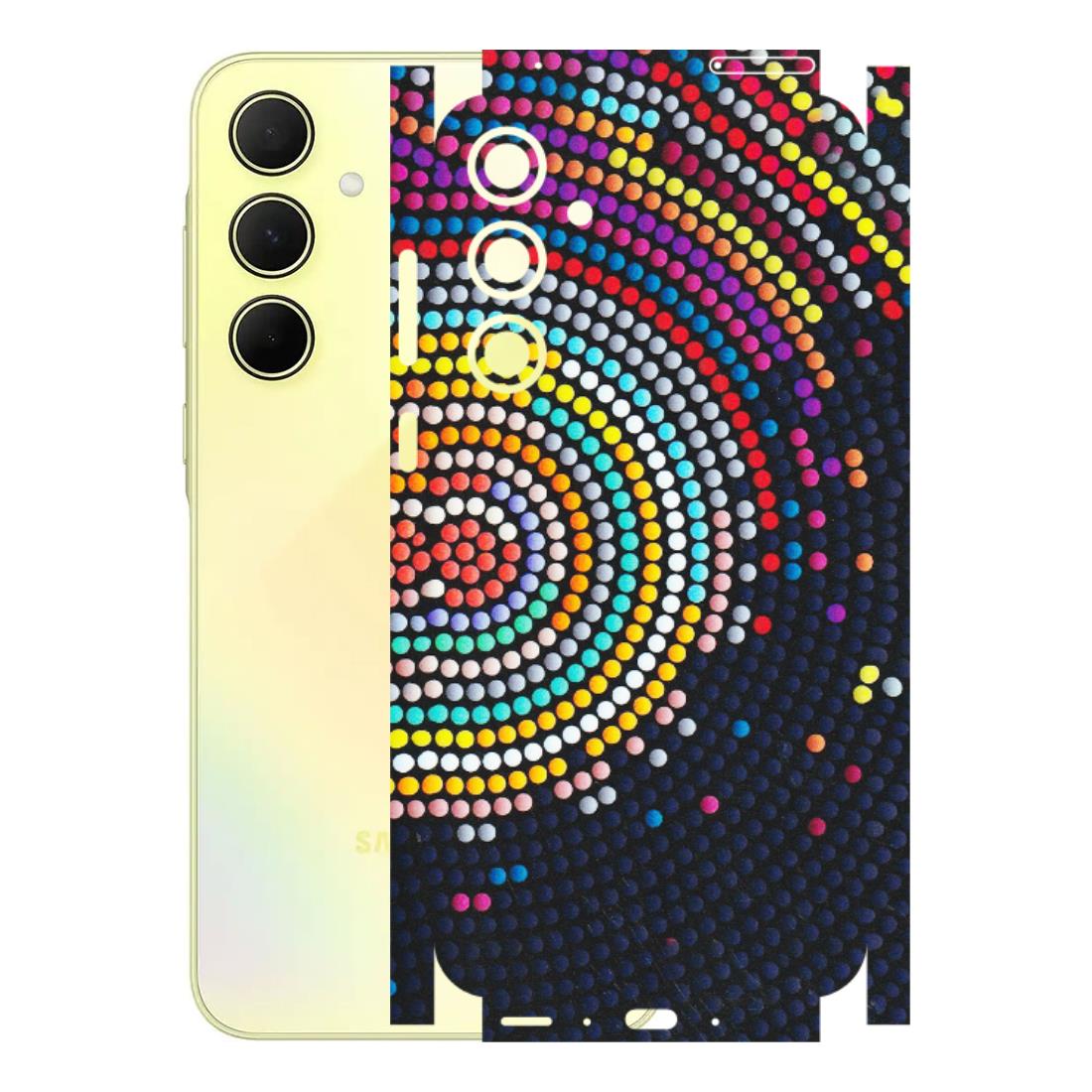 Samsung A/S Series Phone Skins (All Models) - Rainbow Dot Mandala - Matte Finish (M-97) Samsung Galaxy A35 (5G)