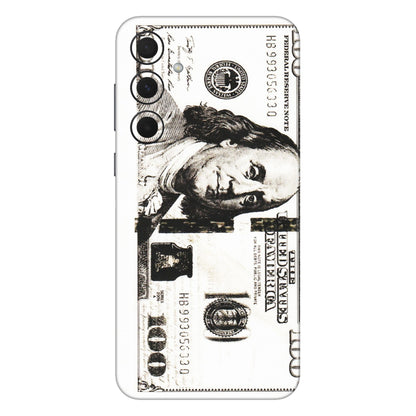 Samsung A/S Series Phone Skins (All Models) - 100 Dollar Currency - Transparent Finish (T-01) Samsung Galaxy A35 (5G)
