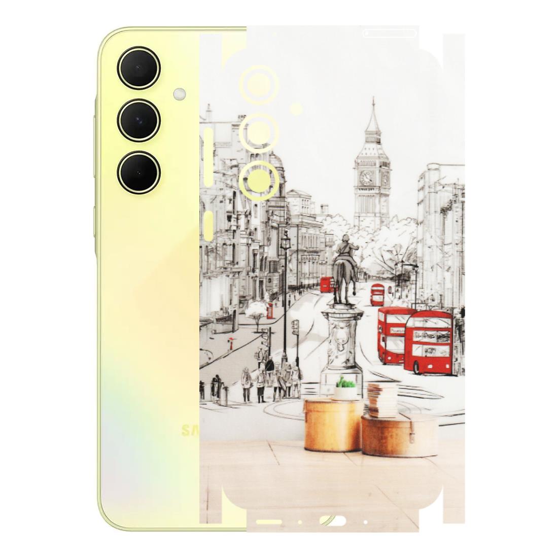 Samsung A/S Series Phone Skins (All Models) - London Street - Transparent Finish (T-02) Samsung Galaxy A35 (5G)