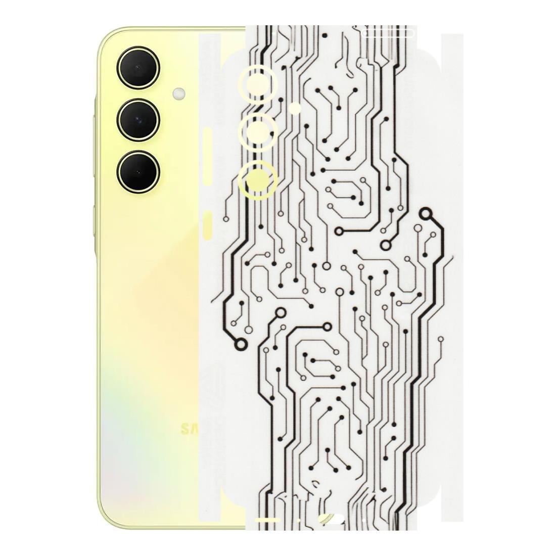 Samsung A/S Series Phone Skins (All Models) - Tech Circuits - Transparent Finish (T-03) Samsung Galaxy A35 (5G)