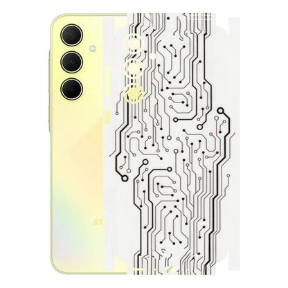 Samsung A/S Series Phone Skins (All Models) - Tech Circuits - Transparent Finish (T-03) Samsung Galaxy A35 (5G)