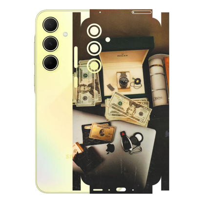 Samsung A/S Series Phone Skins (All Models) - Luxury Lifestyle - Transparent Finish (T-11) Samsung Galaxy A35 (5G)