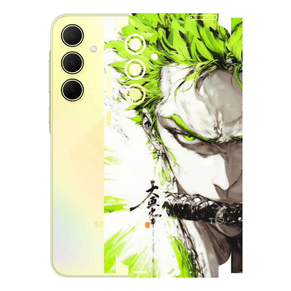 Samsung A/S Series Phone Skins (All Models) - Roro Taku Anime - Transparent Finish (T-18) Samsung Galaxy A35 (5G)