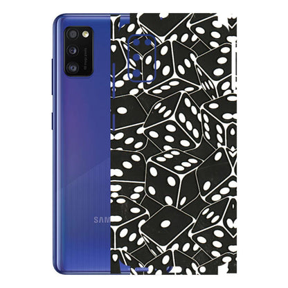 Samsung A/S Series Phone Skins (All Models) - Big Black Dices - 3D Embossed Finish (L-106) Samsung Galaxy A41