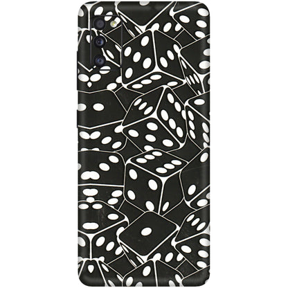 Samsung A/S Series Phone Skins (All Models) - Big Black Dices - 3D Embossed Finish (L-106) Samsung Galaxy A41